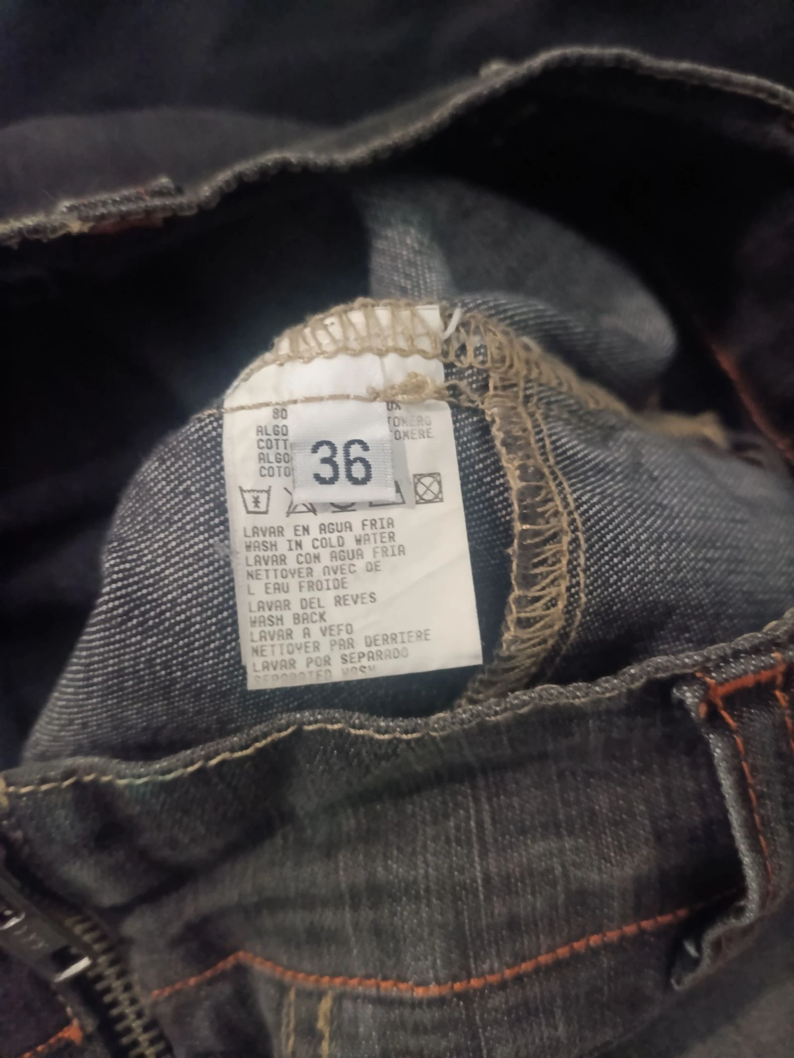 Y2K Dark Wash Low Rise Flared Bootcut Jeans com Detalhes de Fivela na Cintura. Tamanho 36. – photo 9